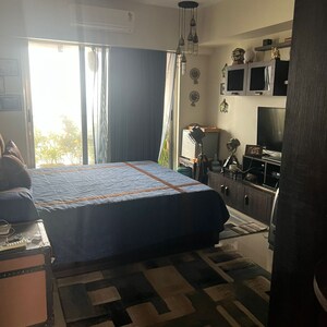 Living Room in 4 BHK Apartment at Raj Grandeur, Bsnl Colony – for Sale