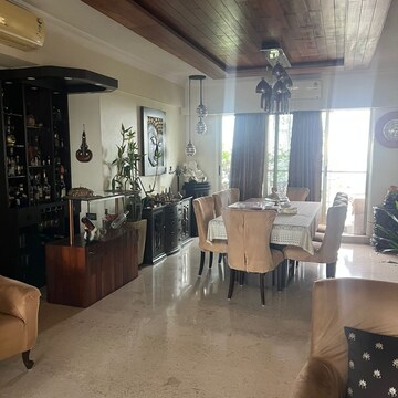 Living Room in 4 BHK Apartment at Raj Grandeur, Bsnl Colony – for Sale