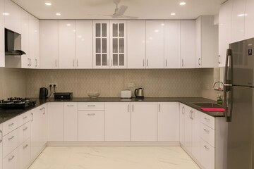 Kitchen in 4 BHK Builder Floor at Geetanjali Enclave – for Rent