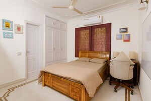 Bedroom in 4 BHK Builder Floor at Geetanjali Enclave – for Rent