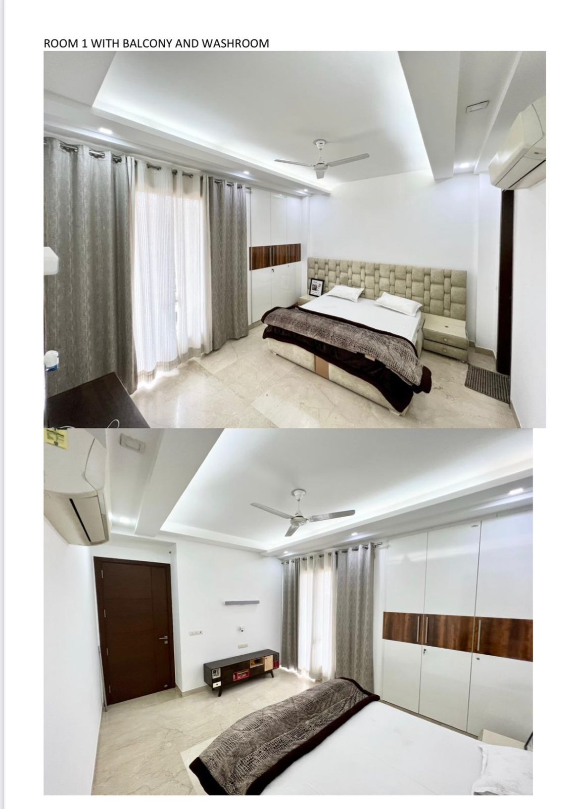 3 BHK + Study Room Apartment For Rent in Ansal Sushant Lok I