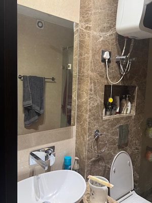 Bathroom in 4 BHK Builder Floor at Alaknanda – for Rent