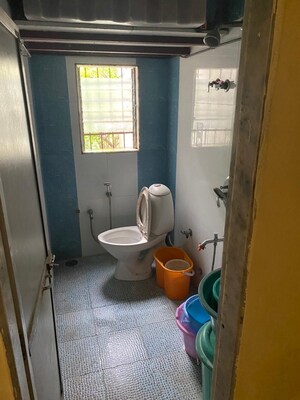 Bathroom in 1 BHK Apartment at Leo Group Housing Complex, Bhandup West – for Rent