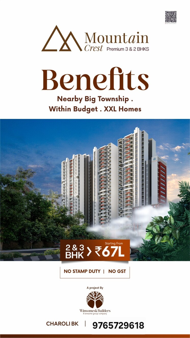 Exterior View, winsome-mountain-crest 2 Bedroom 833 Sq.Ft. Builder Floor In Charholi Budruk Pune 9205462