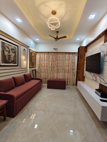 Living Room in 1 BHK Apartment at Nakul Raj , Malad West – for Sale