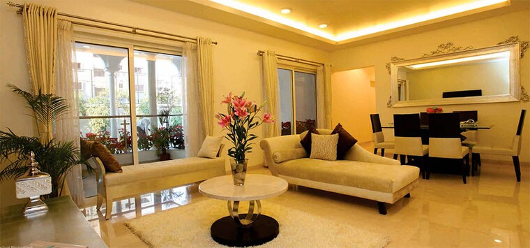 Living Room, kundan-the-peak 3 Bedroom 1288 Sq.Ft. Apartment In Nibm Road Pune 9205145
