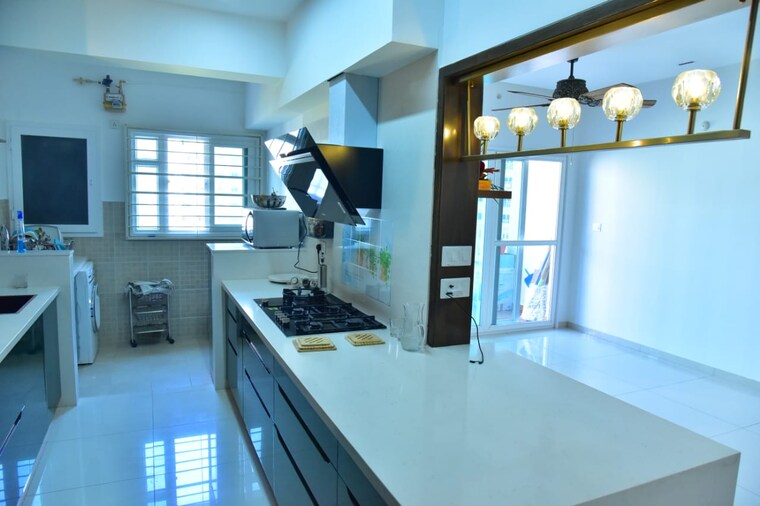Kitchen, lnt-raintree-boulevard 3 Bedroom 1645 Sq.Ft. Apartment In Hebbal Bangalore 9205788