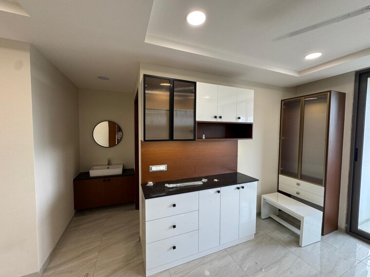 Kitchen, myscape-sanctuary 3 Bedroom 1950 Sq.Ft. Apartment In Hafeezpet Hyderabad 9205866