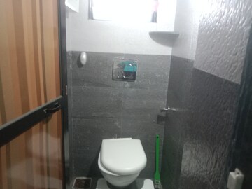 Bathroom in 1 BHK Apartment at Brightland Phase 1 CHS, Balkum Pada – for Rent