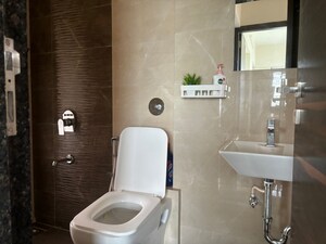 Bathroom in 2 BHK Apartment at Gurukrupa Marina Enclave, Malad West – for Rent
