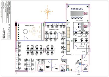 Floor Plan in  Office Space at Vastrapur – for Rent