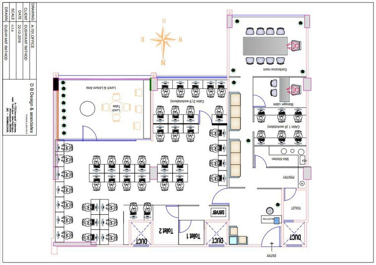 Floor Plan, vastrapur Commercial Office Space 3012 Sq.Ft. In Vastrapur Ahmedabad 9206361