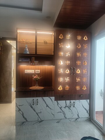Living Room in 2 BHK Apartment at Visalakshi Prakruthi, Thanisandra Main Road – for Rent