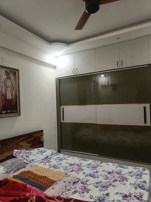 Bedroom in 2 BHK Apartment at Visalakshi Prakruthi, Thanisandra Main Road – for Rent