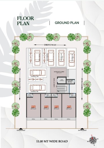 Floor Plan in 1 BHK Apartment at Micron Silver Fern, Ulwe Sector 25a – for Sale