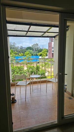 Balcony in 2 BHK Apartment at Ramky One North, Yelahanka – for Rent