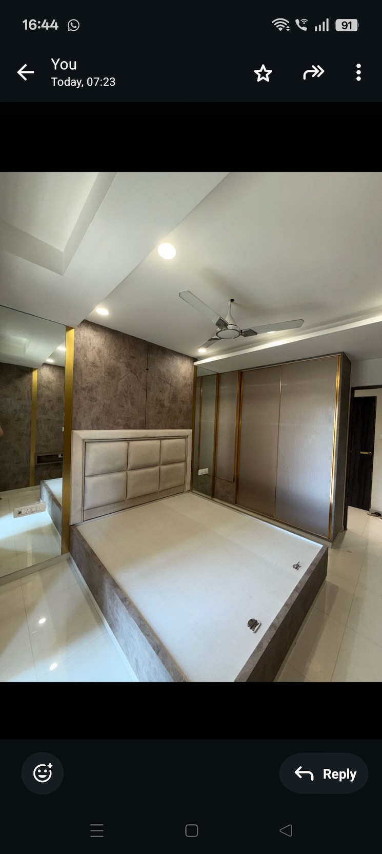 Bedroom, acme-ozone 3 Bedroom 1200 Sq.Ft. Apartment In Manpada Thane 9206757