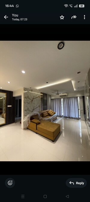 Living Room in 3 BHK Apartment at Acme Ozone, Manpada – for Rent