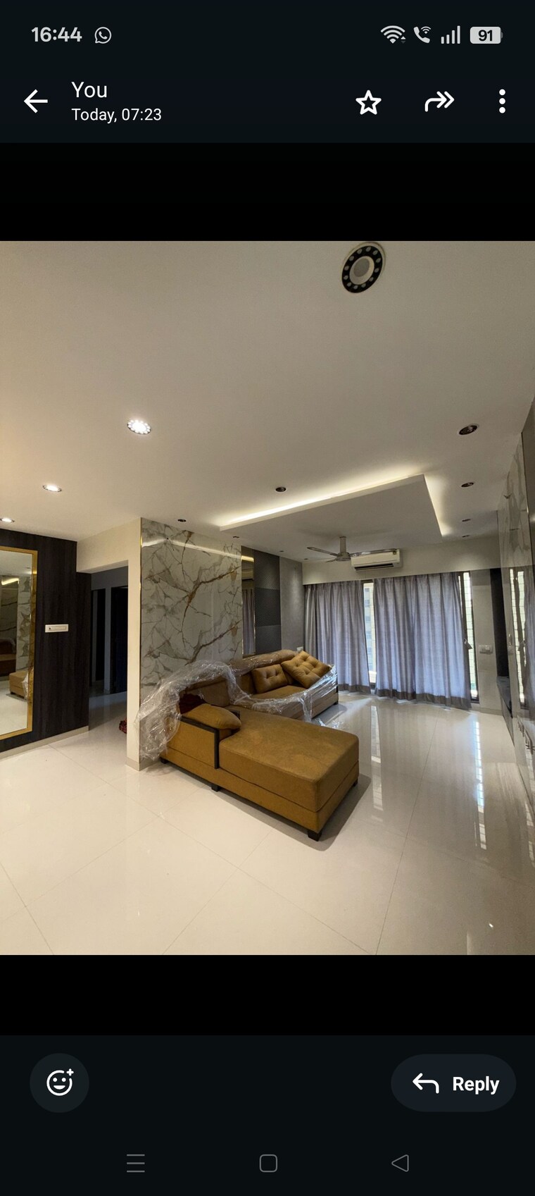 Living Room, acme-ozone 3 Bedroom 1200 Sq.Ft. Apartment In Manpada Thane 9206757