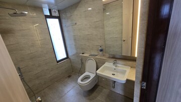 Bathroom in 3 BHK Apartment at Adani Ten BKC, Bandra East – for Rent