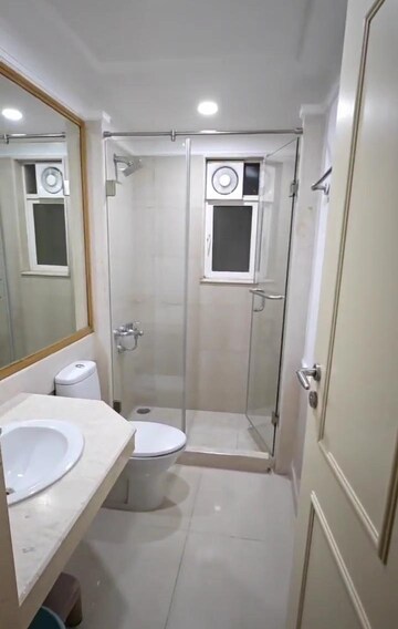 Bathroom in 3 BHK Apartment at Hiranandani Heritage Tower, Powai – for Rent