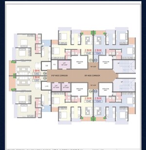 Floor Plan in 2 BHK Apartment at SPAN Empress, Ulwe – for Sale