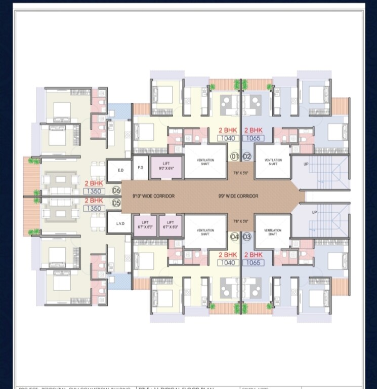 Floor Plan, span-empress 2 Bedroom 676 Sq.Ft. Apartment In Ulwe Navi Mumbai 9207038