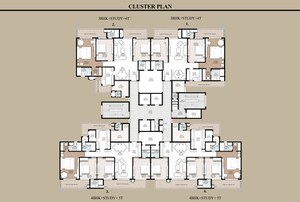 Floor Plan in 3 BHK Apartment at Sector 4 Greater Noida – for Sale