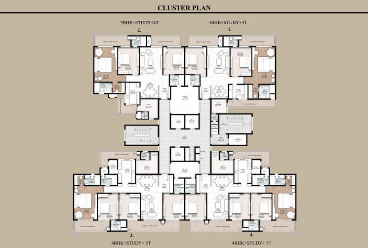 Floor Plan, sector 4 greater noida 3 Bedroom 2718 Sq.Ft. Apartment In Sector 4 Greater Noida Greater Noida 9207092