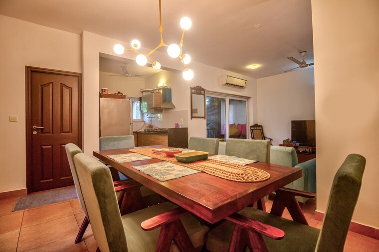 Dining area, arpora 2 Bedroom 1200 Sq.Ft. Apartment In Arpora Goa 9207003
