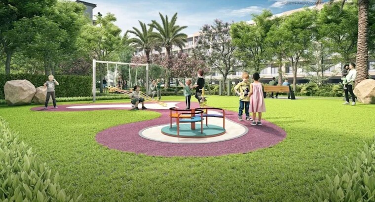 Garden, ganga-green-valley 3 Bedroom 179 Sq.Yd. Builder Floor In Sector 78 Gurgaon 9207167