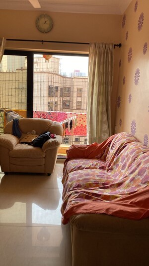 Living Room in 2 BHK Apartment at K Raheja Heights, Malad East – for Rent