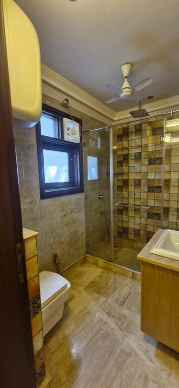 Attached Bathroom in 4 BHK Builder Floor at Greater Kailash ii – for Rent