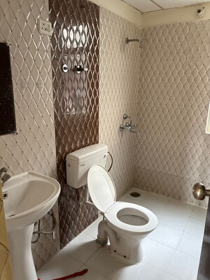 Bathroom in 3 BHK Apartment at Galaxy North Avenue, Gaur City 1 – for Rent