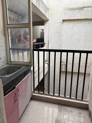 Balcony in 3 BHK Apartment at Galaxy North Avenue, Gaur City 1 – for Rent