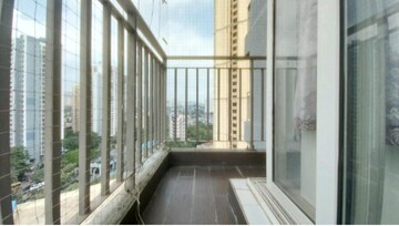 Balcony in 3 BHK Apartment at Wadhwa Elite, Kolshet Road – for Rent