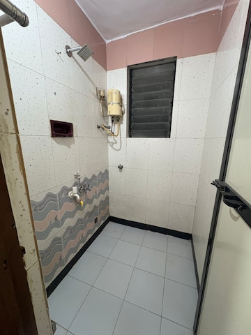 Bathroom in 1 BHK Apartment at Kopar Khairane – for Rent
