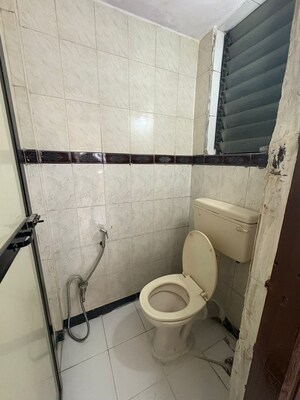 Bathroom in 1 BHK Apartment at Kopar Khairane – for Rent