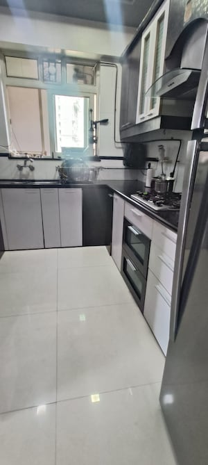 Kitchen in 3 BHK Apartment at Hiranandani Meadows, Manpada – for Sale