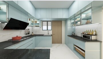 Kitchen in 3 BHK Apartment at Aurobindo Kohinoor, Serilingampally – for Rent