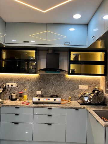 Kitchen in 3 BHK Apartment at Ramky One Harmony, Bachupally – for Rent