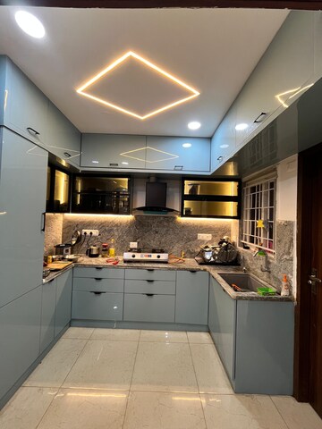 Kitchen in 3 BHK Apartment at Ramky One Harmony, Bachupally – for Rent