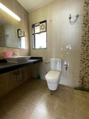 Bathroom in 2 BHK Apartment at Goel Ganga Constella, Kharadi – for Rent