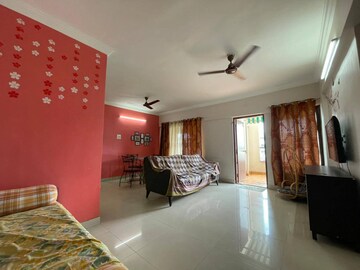 Living Room in 2 BHK Apartment at Goel Ganga Constella, Kharadi – for Rent