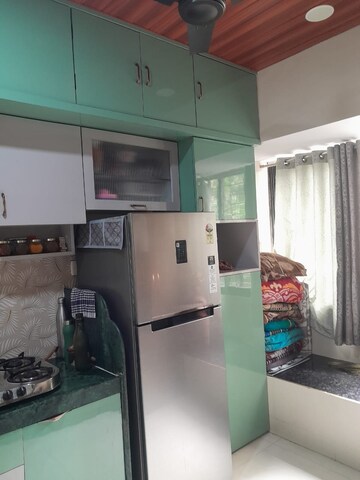 Kitchen in 1 RK Apartment at K Raheja Palm Spring, Malad West – for Rent