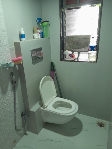 Bathroom in 1 RK Apartment at K Raheja Palm Spring, Malad West – for Rent