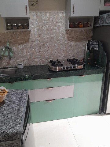 Kitchen in 1 RK Apartment at K Raheja Palm Spring, Malad West – for Rent
