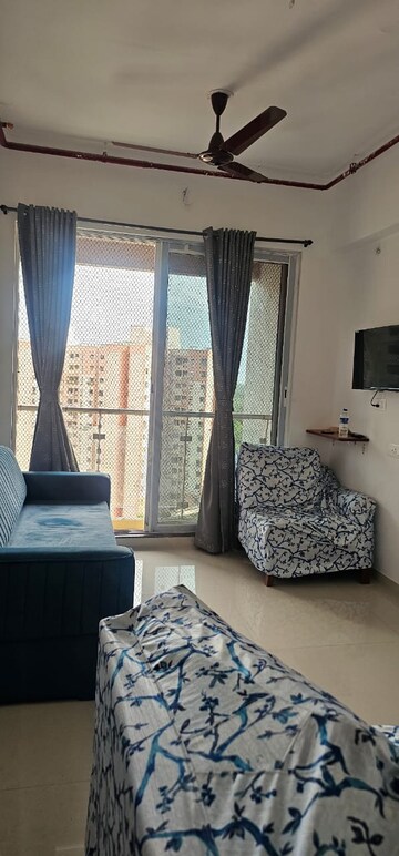 Hall in 1 BHK Apartment at Bhairaav Goldcrest Residency, Ghansoli – for Rent