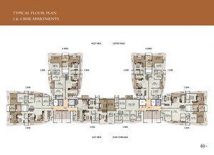 Master Plan in 3 BHK Apartment at Joy Legend, Khar West – for Rent