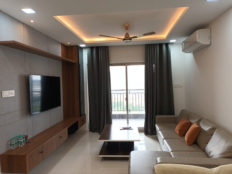 Living Room, frontline-seven 3 Bedroom 1935 Sq.Ft. Apartment In Kokapet Hyderabad 9208356